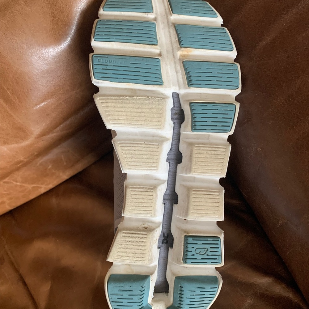 On Cloud Running shoes Cloud 5 Push Women’s size 6.5 gray peach - Picture 9 of 9